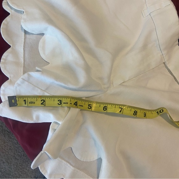 NWT Scallop Hem Shorts White JCrew Factory - Picture 10 of 13